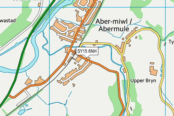 SY15 6NH map - OS VectorMap District (Ordnance Survey)