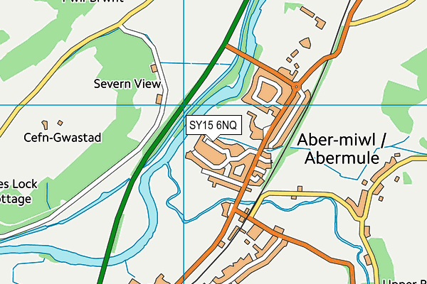 SY15 6NQ map - OS VectorMap District (Ordnance Survey)