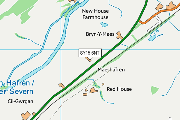 SY15 6NT map - OS VectorMap District (Ordnance Survey)