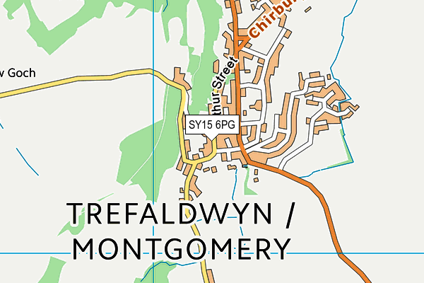 SY15 6PG map - OS VectorMap District (Ordnance Survey)