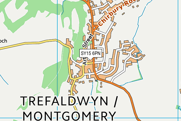 SY15 6PN map - OS VectorMap District (Ordnance Survey)