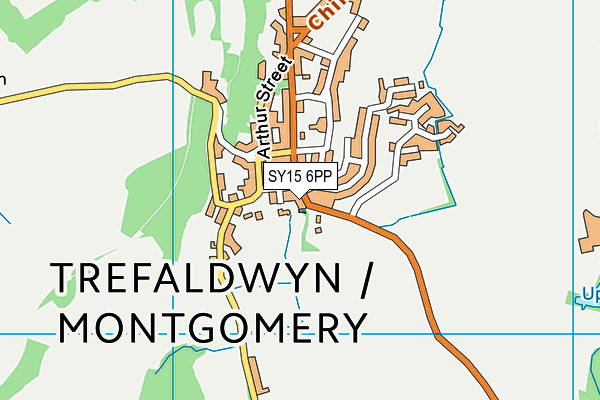 SY15 6PP map - OS VectorMap District (Ordnance Survey)