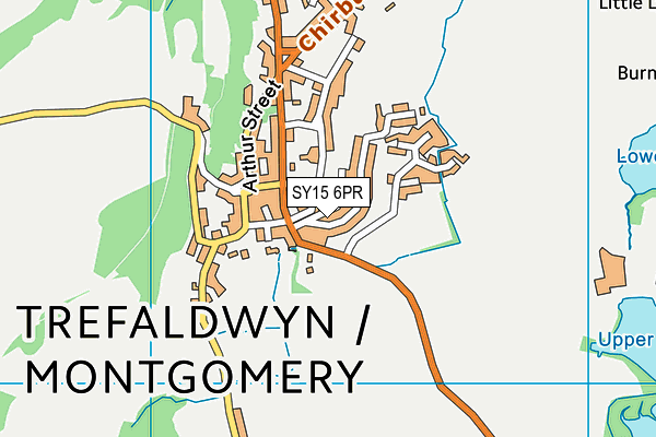 SY15 6PR map - OS VectorMap District (Ordnance Survey)