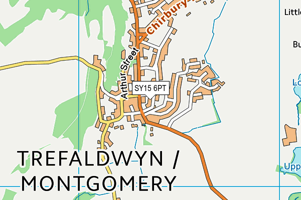 SY15 6PT map - OS VectorMap District (Ordnance Survey)