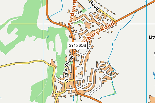 SY15 6QB map - OS VectorMap District (Ordnance Survey)