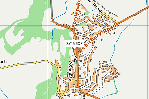 SY15 6QF map - OS VectorMap District (Ordnance Survey)