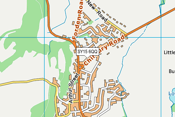 SY15 6QQ map - OS VectorMap District (Ordnance Survey)