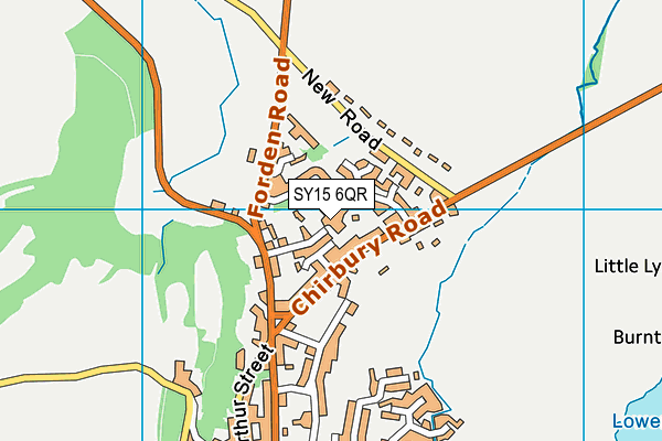 SY15 6QR map - OS VectorMap District (Ordnance Survey)