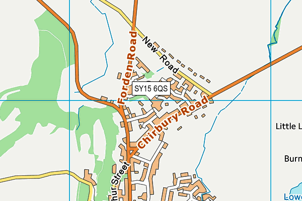 SY15 6QS map - OS VectorMap District (Ordnance Survey)