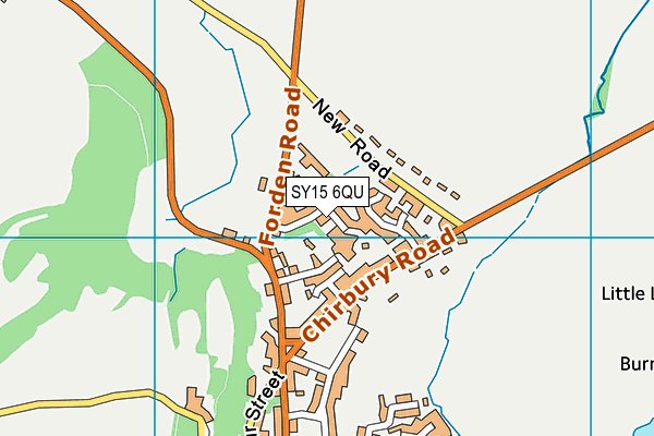 SY15 6QU map - OS VectorMap District (Ordnance Survey)