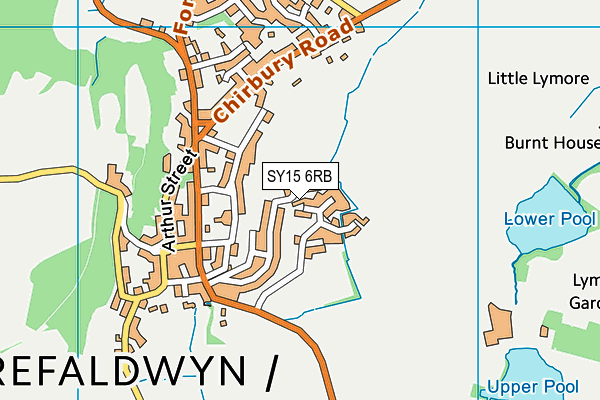 SY15 6RB map - OS VectorMap District (Ordnance Survey)