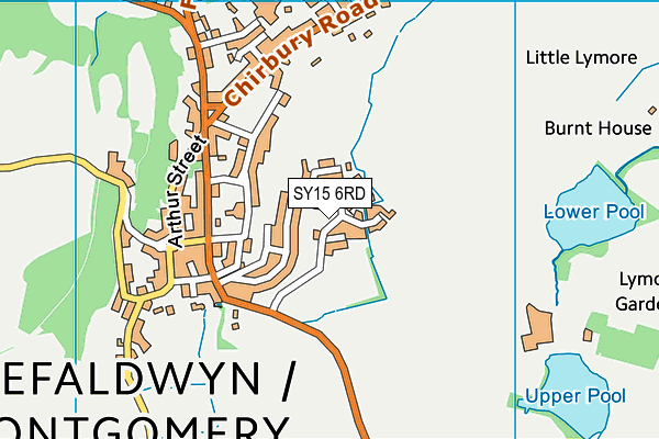 SY15 6RD map - OS VectorMap District (Ordnance Survey)