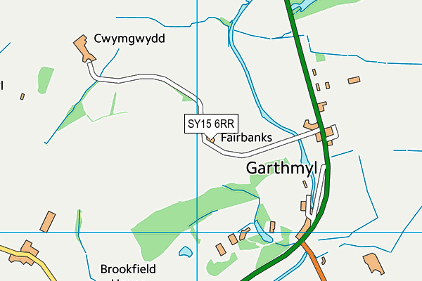 SY15 6RR map - OS VectorMap District (Ordnance Survey)