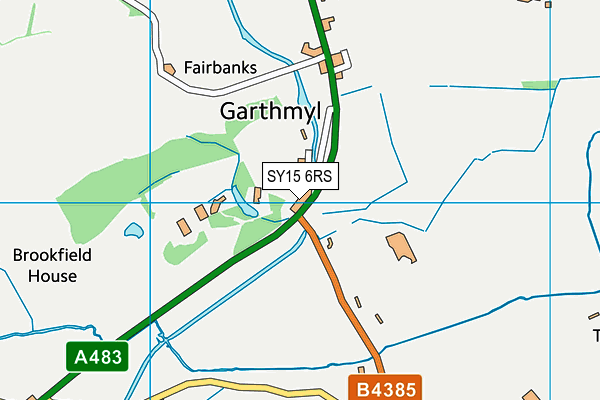 SY15 6RS map - OS VectorMap District (Ordnance Survey)