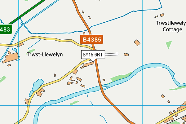 SY15 6RT map - OS VectorMap District (Ordnance Survey)