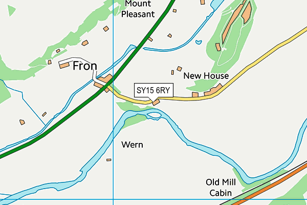 SY15 6RY map - OS VectorMap District (Ordnance Survey)