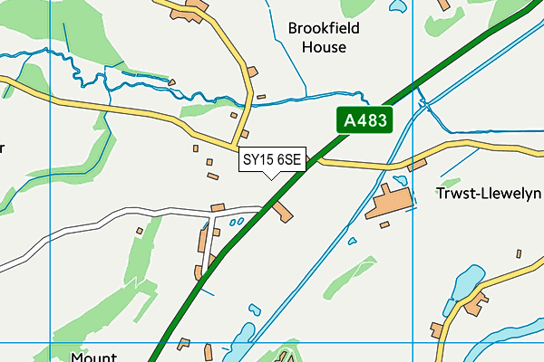 SY15 6SE map - OS VectorMap District (Ordnance Survey)