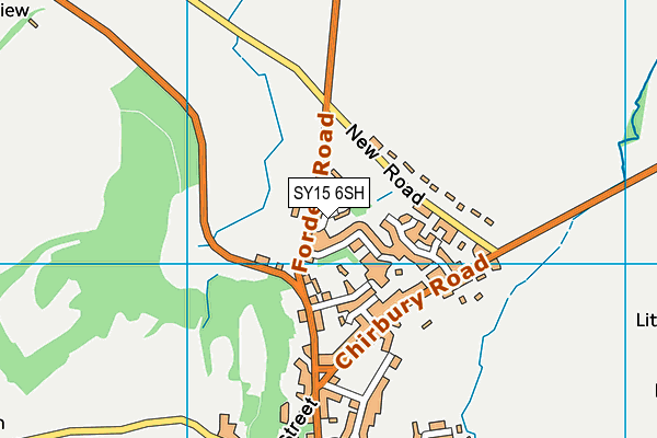 SY15 6SH map - OS VectorMap District (Ordnance Survey)