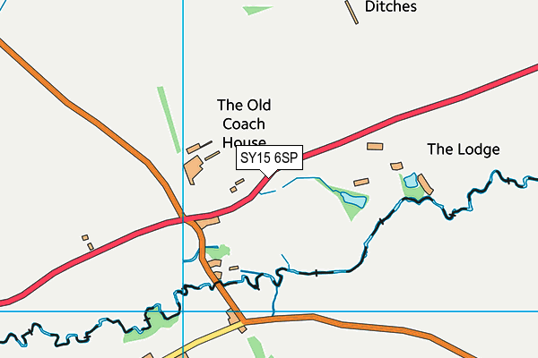 SY15 6SP map - OS VectorMap District (Ordnance Survey)