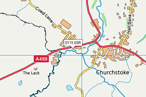 SY15 6SR map - OS VectorMap District (Ordnance Survey)