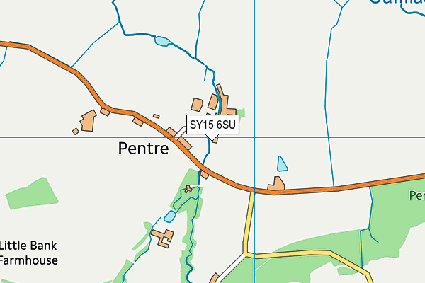 SY15 6SU map - OS VectorMap District (Ordnance Survey)