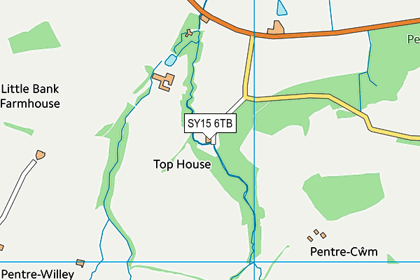 SY15 6TB map - OS VectorMap District (Ordnance Survey)