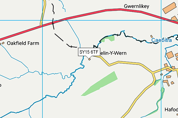 SY15 6TF map - OS VectorMap District (Ordnance Survey)