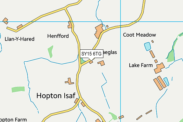 SY15 6TG map - OS VectorMap District (Ordnance Survey)