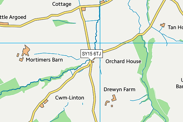 SY15 6TJ map - OS VectorMap District (Ordnance Survey)