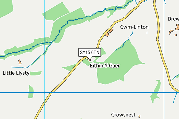 SY15 6TN map - OS VectorMap District (Ordnance Survey)