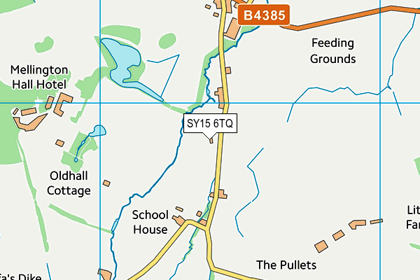 SY15 6TQ map - OS VectorMap District (Ordnance Survey)