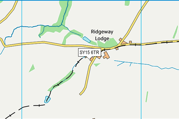 SY15 6TR map - OS VectorMap District (Ordnance Survey)