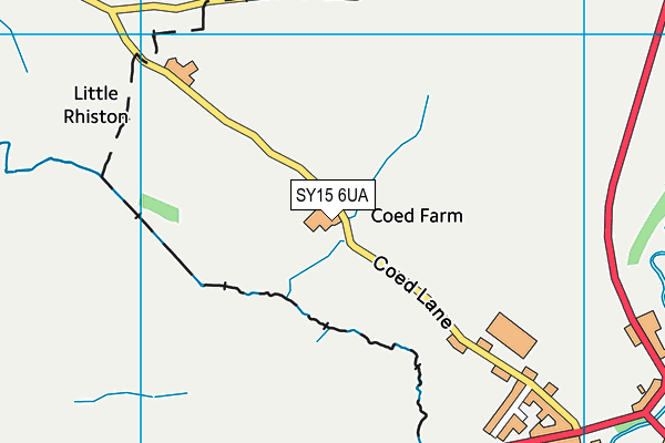 SY15 6UA map - OS VectorMap District (Ordnance Survey)