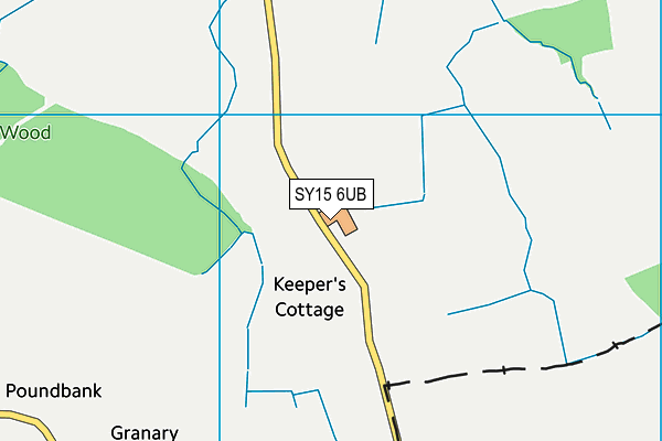 SY15 6UB map - OS VectorMap District (Ordnance Survey)