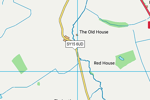 SY15 6UD map - OS VectorMap District (Ordnance Survey)