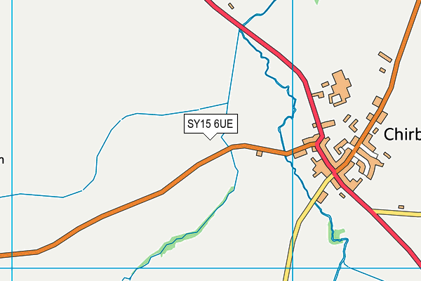 SY15 6UE map - OS VectorMap District (Ordnance Survey)