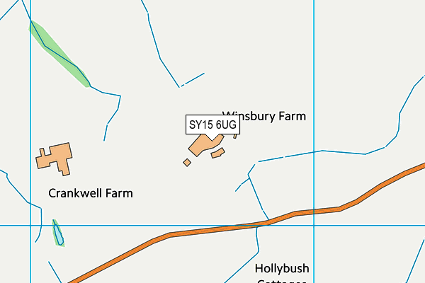 SY15 6UG map - OS VectorMap District (Ordnance Survey)