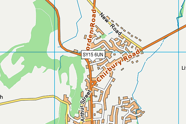 SY15 6UN map - OS VectorMap District (Ordnance Survey)