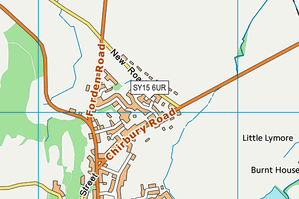 SY15 6UR map - OS VectorMap District (Ordnance Survey)