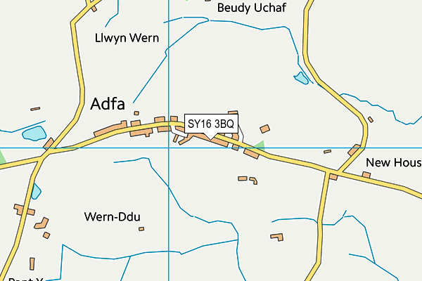 SY16 3BQ map - OS VectorMap District (Ordnance Survey)