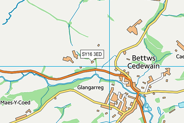 SY16 3ED map - OS VectorMap District (Ordnance Survey)