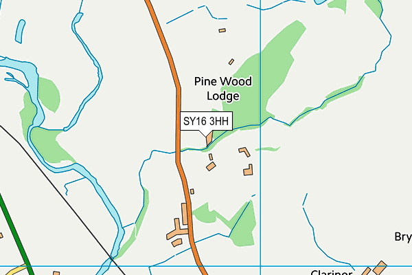 SY16 3HH map - OS VectorMap District (Ordnance Survey)