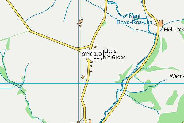 SY16 3JQ map - OS VectorMap District (Ordnance Survey)