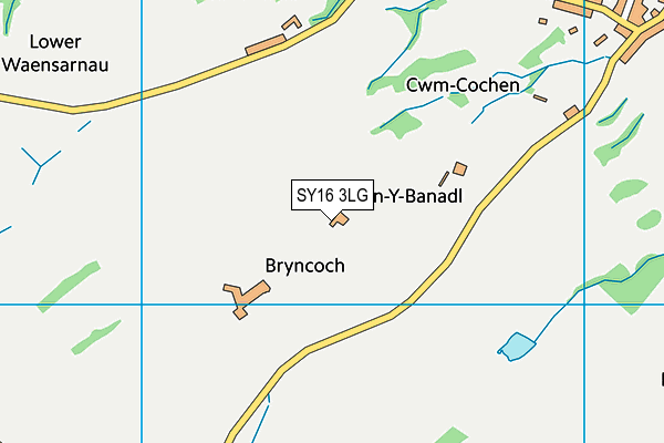 SY16 3LG map - OS VectorMap District (Ordnance Survey)