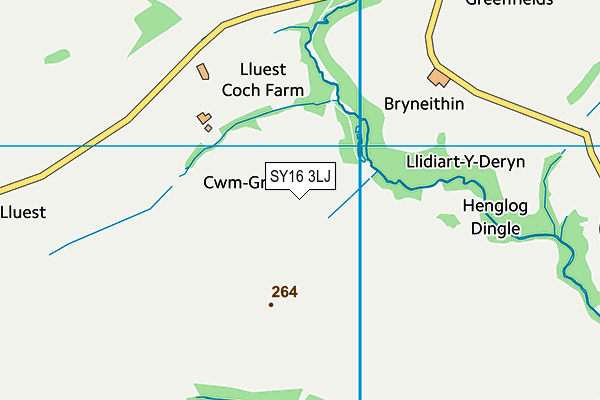 SY16 3LJ map - OS VectorMap District (Ordnance Survey)