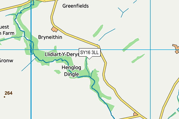 SY16 3LL map - OS VectorMap District (Ordnance Survey)