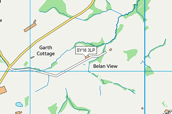 SY16 3LP map - OS VectorMap District (Ordnance Survey)