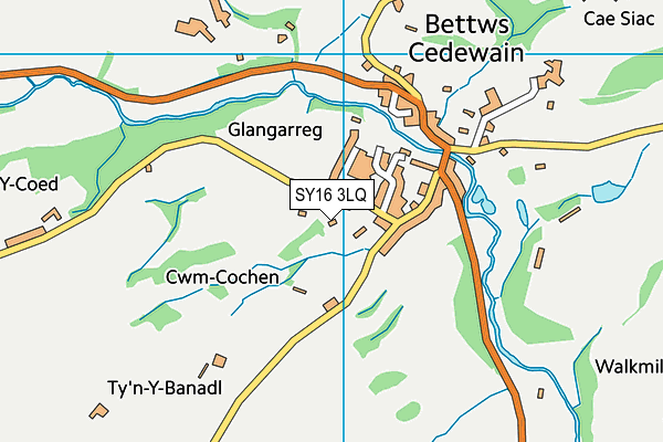 SY16 3LQ map - OS VectorMap District (Ordnance Survey)