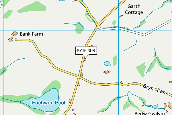 SY16 3LR map - OS VectorMap District (Ordnance Survey)