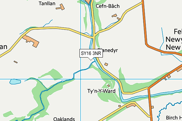 SY16 3NR map - OS VectorMap District (Ordnance Survey)